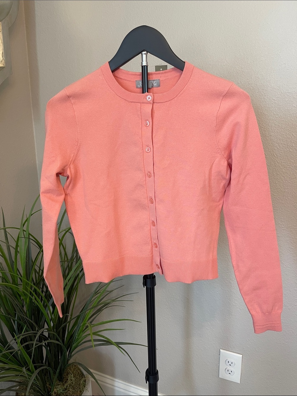J. Crew Jackie cardigan Coral Button-Front sweater